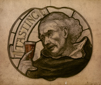 Design for a stained glass window -...