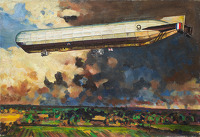 Study 165 Airship 9, circa 1918