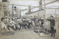 H.R.H. King George V with his Navy...