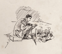  Study of Charles Mahoney drawing...