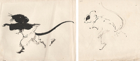 Study of two running mice