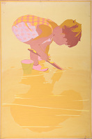 Child with bucket and spade