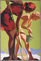 Girls Shrimping