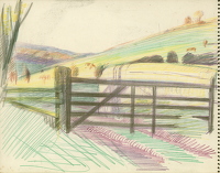 Path in the countryside with a five...