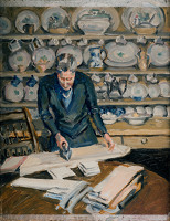 Woman ironing, circa 1946-47
