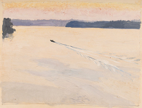 Motor boat on a lake