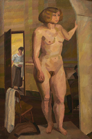 The artist studio with life model