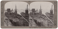 Stereoscopic print: Fleet of...