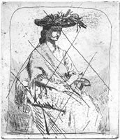 Girl Seated, with a Shawl, circa 1906