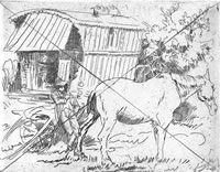 Horse and roulotte