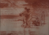 Nudes bathing