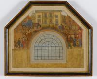 Street scene - design for a mural