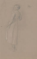 Study of a peasant girl - circa 1900