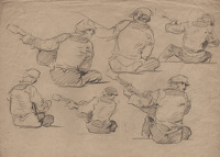 Studies for Man Playing Guitar