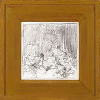 Dance of Salome, framed