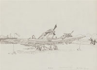 Crashed landed Spit, 1942