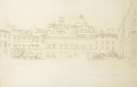 Piazza Santa Chiara, Assisi, 1930