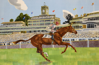 Ballymoss winning the George V Stakes