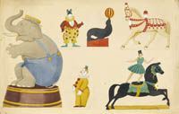 Designs for circus decoration