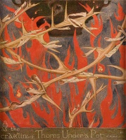 As the crackling of thorns under a...