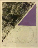 Abstract with sphere and purple...