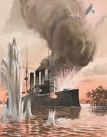 End of a sea raider, circa 1957