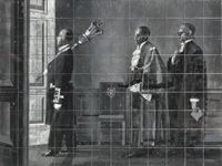 Sketch for The Mayor Being Led by a...
