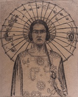 The artist's wife Viola with a parasol