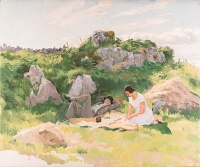 Mary Adshead and Gavin (?) Bone on...
