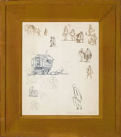 Sheet of sketches