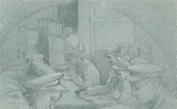 Repose, (on blue paper), c. 1917