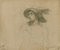 Study for a portrait of a seated...