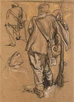 Study of a pioneer for 'The Home...