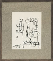 Two uptight forms, 1954