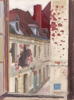 View from the artist's billet