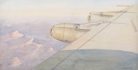 View of wing from the inside of an...