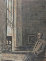 Self-portrait by Studio Window