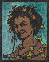 Bacchus, (turquoise ground), circa 1906