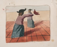 Noah receiving the dove returning to...