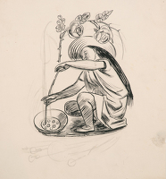 Study of a figure gardening possibly...