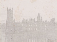 Houses of Parliament at night from...