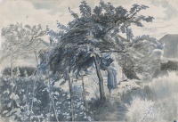 Woman and Child in a Garden