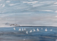 The Yacht Race on Lake Michigan, 1966