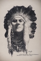Self Portrait with Indian headdress