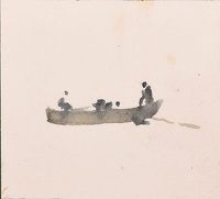 Three men in a boat
