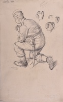 Study of a soldier for Our Lady of...
