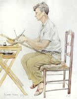 Charles Wheeler at the Drawing Board