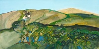 Cobalt blue hillside, 1970's