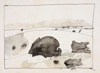 Winter landscape, circa 1970