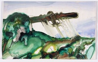 Bomber over Landscape